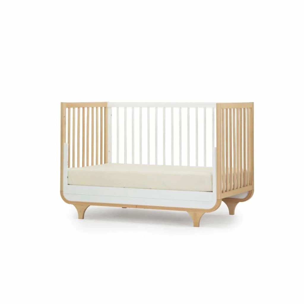 DaDaDa Jolly 3-in-1 Convertible Crib, White / Natural 6 DaDaDa Jolly 3-in-1 Convertible Crib, White / Natural - Image 4