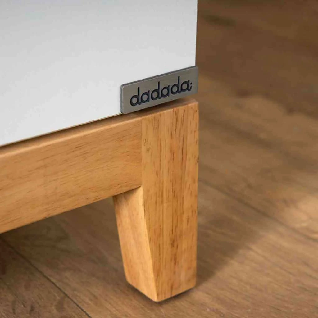 DaDaDa Lala Big 6-Drawer Dresser, White / Red Oak 6 DaDaDa Lala Big 6-Drawer Dresser, White / Red Oak - Image 4