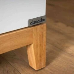 DaDaDa Lala Little 3-Drawer Dresser, White / Red Oak -Baby Product Specialty Store dadada lala little 3 drawer dresser white red oak available septemberdad44061anb babyanb baby 107010