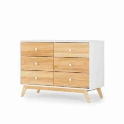 DaDaDa Merry 6-Drawer Dresser, White / Natural 10 DaDaDa Merry 6-Drawer Dresser, White / Natural -Baby Product Specialty Store dadada merry 6 drawer dresser white naturaldad408231anb babyanb baby 180441