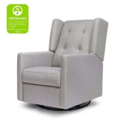 DaVinci Maddox Recliner And Swivel Glider In Misty Grey