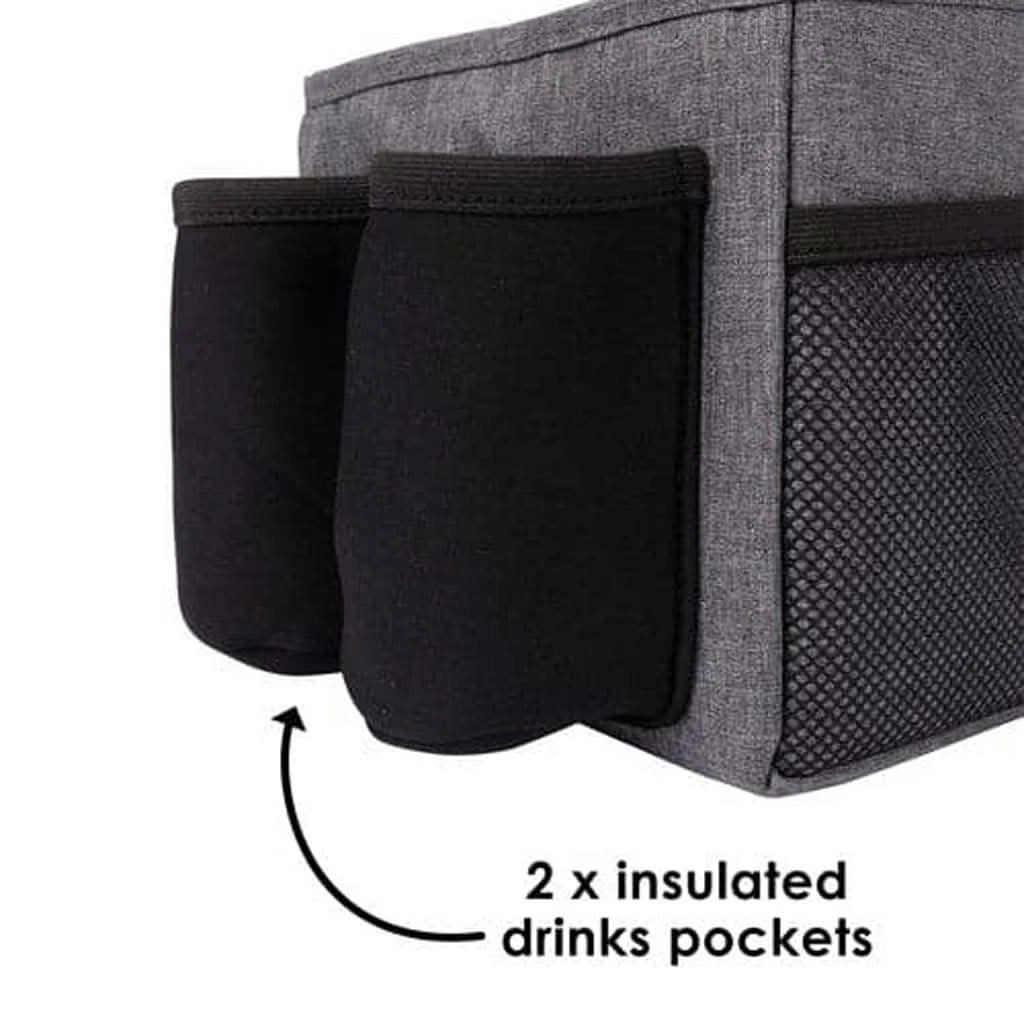 Diono Travel-Pal Car Seat Organizer XL, Grey 4 Diono Travel-Pal Car Seat Organizer XL, Grey - Image 2