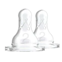 Dr. Brown's Different Level Silicone Narrow Nipple, 2-Pack