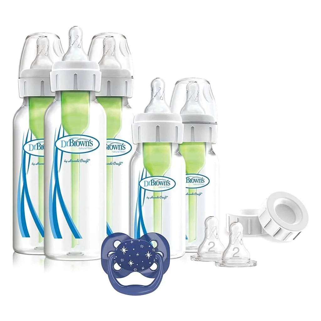 Dr. Brown's Natural Flow Options + Anti-colic Bottle Gift Set 3 Dr. Brown's Natural Flow Options + Anti-colic Bottle Gift Set