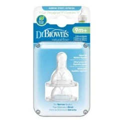 Dr. Brown's Y-Cut Silicone Narrow Nipple, 2-Pack -Baby Product Specialty Store dr browns y cut silicone narrow nipple 2 pack 164710