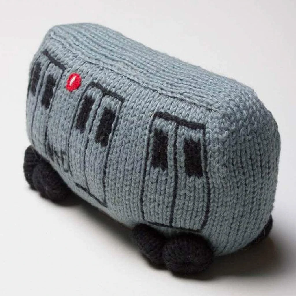 Estella Organic Subway Train Car Newborn Rattles Baby Toys 3 Estella Organic Subway Train Car Newborn Rattles Baby Toys
