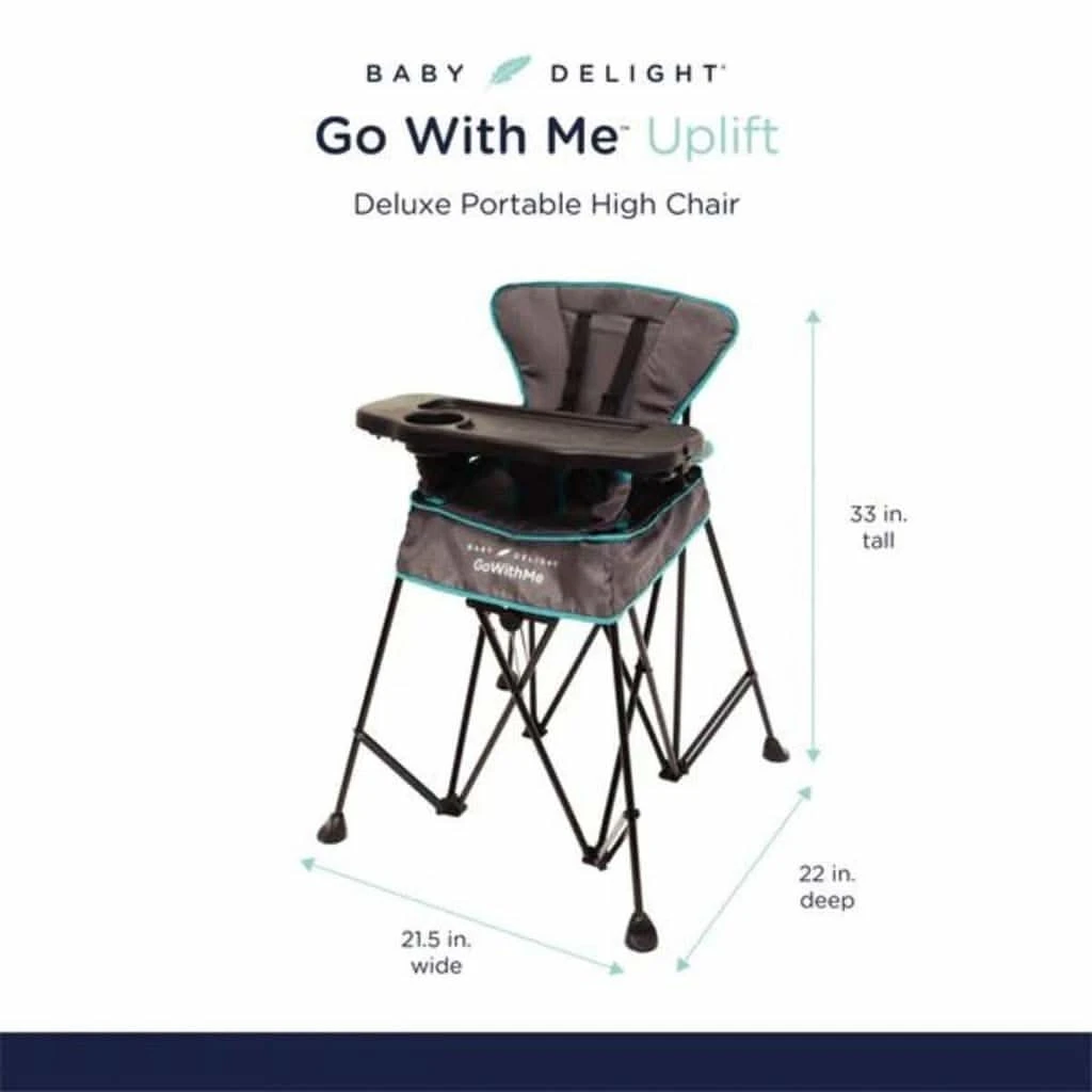Go With Me Uplift Deluxe Portable High Chair, Grey / Teal 6 Go With Me Uplift Deluxe Portable High Chair, Grey / Teal - Image 4