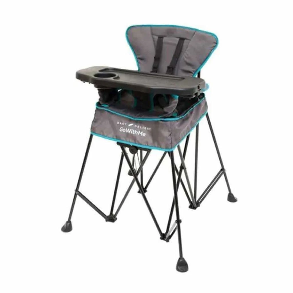 Go With Me Uplift Deluxe Portable High Chair, Grey / Teal 3 Go With Me Uplift Deluxe Portable High Chair, Grey / Teal