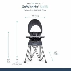 Go With Me Uplift Deluxe Portable High Chair With Canopy 12 Go With Me Uplift Deluxe Portable High Chair With Canopy -Baby Product Specialty Store go with me uplift deluxe portable high chair with canopygwmbd06290anb babyanb baby 633053
