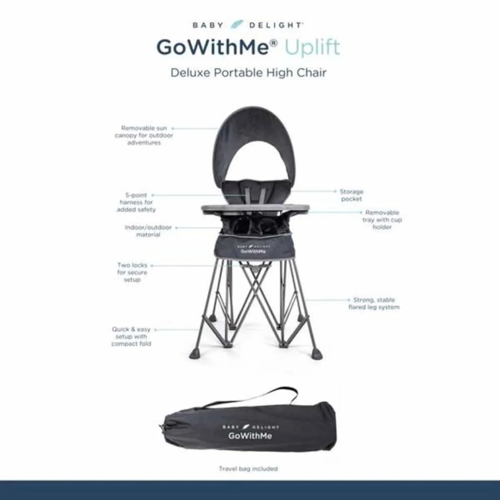 Go With Me Uplift Deluxe Portable High Chair With Canopy 4 Go With Me Uplift Deluxe Portable High Chair With Canopy - Image 2