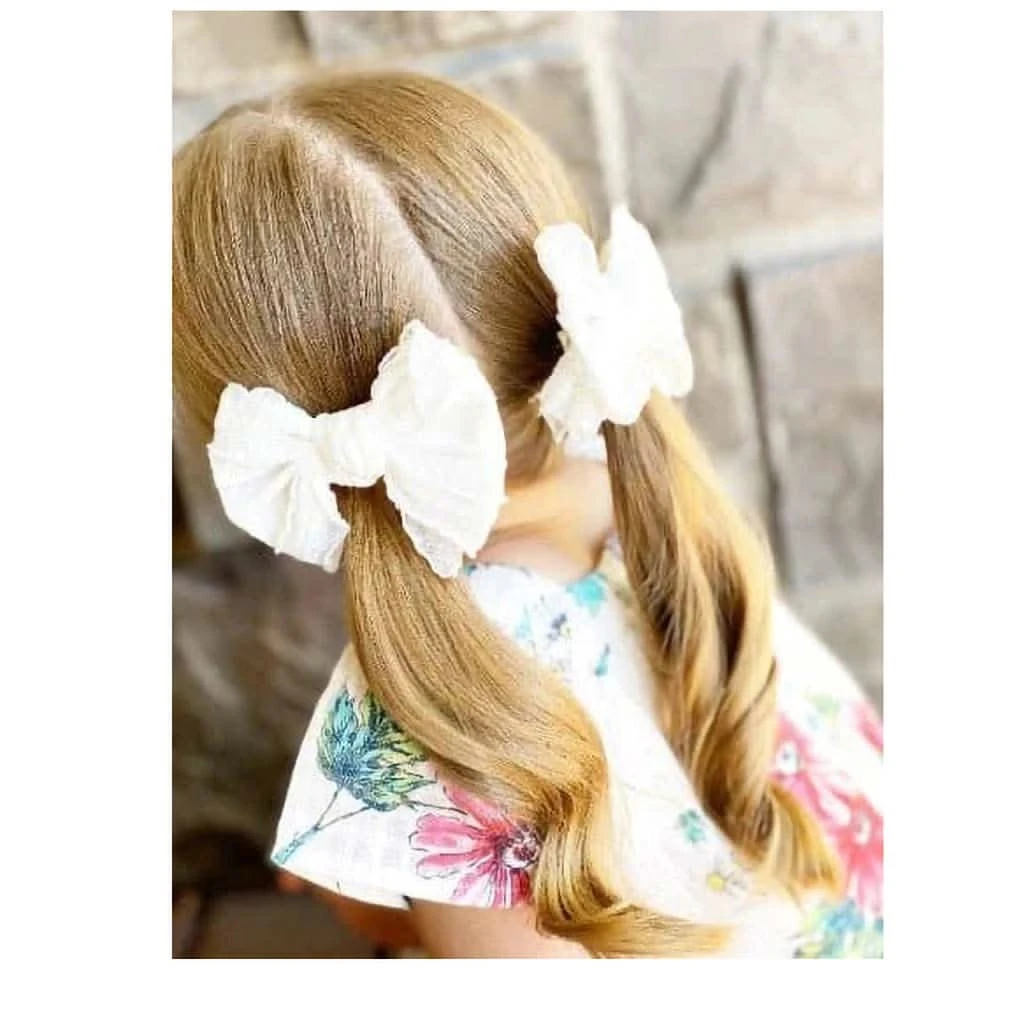 Golden Dot Lane Ruffle Frilly Petite Bow Headband 4 Golden Dot Lane Ruffle Frilly Petite Bow Headband - Image 2