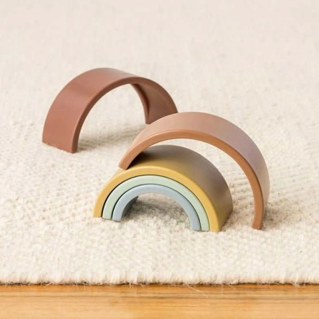 Itzy Ritzy Stacking Toy, Rainbow 8 Itzy Ritzy Stacking Toy, Rainbow - Image 6