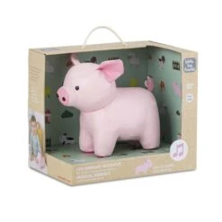 Little Big Friends Leon The Pig Soft Music Box -Baby Product Specialty Store little big friends leon the pig soft music boxlbf302504anb babyanb baby 511060