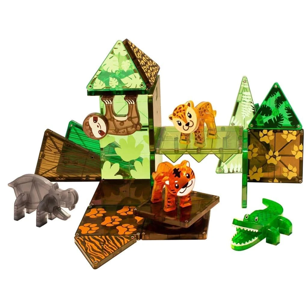 Magna-Tiles Jungle Animals, 25-Piece Set 3 Magna-Tiles Jungle Animals, 25-Piece Set