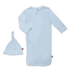 Magnetic Me Love Lines Pointelle Magnetic Gown And Hat Set, Newborn-3 Months -Baby Product Specialty Store magnetic me love lines pointelle magnetic gown and hat set newborn 3 monthsmmms14pg02sb nb3manb babyanb baby 929193