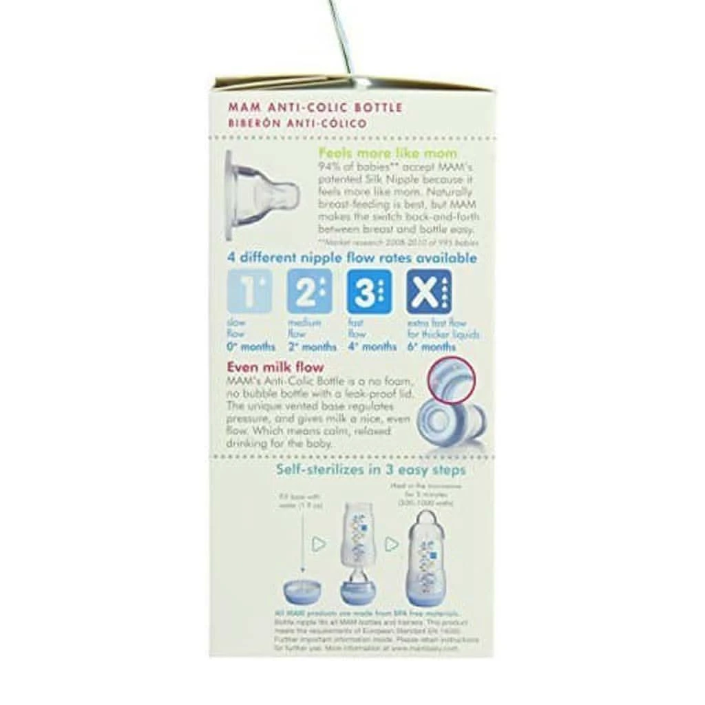MAM Anti-Colic Bottle 5 Oz Single 5 MAM Anti-Colic Bottle 5 Oz Single - Image 3