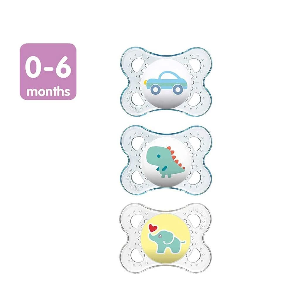 MAM Clear Collection Pacifier Value Pack Set Of 3 Pacifiers 0-6 Months 4 MAM Clear Collection Pacifier Value Pack Set Of 3 Pacifiers 0-6 Months - Image 2