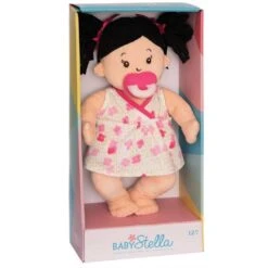 Manhattan Toy Baby Stella Peach Doll With Black Pigtails Toy -Baby Product Specialty Store manhattan toy baby stella peach doll with black pigtails toymt153000anb babyanb baby 445524