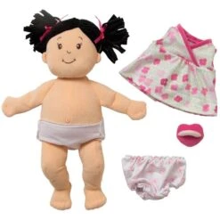 Manhattan Toy Baby Stella Peach Doll With Black Pigtails Toy -Baby Product Specialty Store manhattan toy baby stella peach doll with black pigtails toymt153000anb babyanb baby 485380