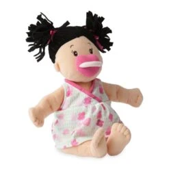 Manhattan Toy Baby Stella Peach Doll With Black Pigtails Toy -Baby Product Specialty Store manhattan toy baby stella peach doll with black pigtails toymt153000anb babyanb baby 930713