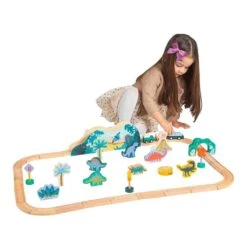 Manhattan Toy T-Rex Express Wooden Train Set -Baby Product Specialty Store manhattan toy t rex express wooden train setmt164040anb babyanb baby 334657