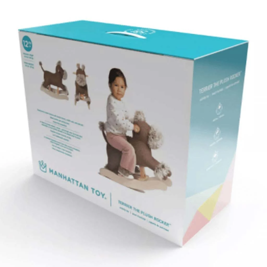 Manhattan Toy Terrier Plush Dog Wooden Rocking Toy 4 Manhattan Toy Terrier Plush Dog Wooden Rocking Toy - Image 2