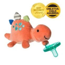 Mary Meyer Baby Pebblesaurus Wubbanub Dinosaur Infant Pacifier
