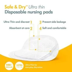 Medela Safe And Dry™ Ultra Thin Disposable Nursing Pads -Baby Product Specialty Store medela safe and dry ultra thin disposable nursing padsmed101036558anb babyanb baby 732634