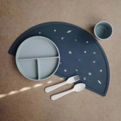 Mushie BPA-Free Non-Slip Silicone Placemat For Kids -Baby Product Specialty Store mushie bpa free non slip silicone placemat for kidsmusmpm402anb babyanb baby 717465