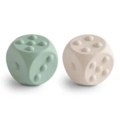 Mushie Dice Press Toy 2 Pack -Baby Product Specialty Store mushie dice press toy 2 packmusmdpt1003anb babyanb baby 723042