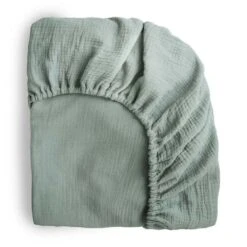 Mushie Extra Soft Muslin Crib Fitted Sheet -Baby Product Specialty Store mushie extra soft muslin crib fitted sheetmusmcs301anb babyanb baby 388625