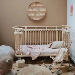 Mushie Extra Soft Muslin Crib Fitted Sheet -Baby Product Specialty Store mushie extra soft muslin crib fitted sheetmusmcs303anb babyanb baby 644928