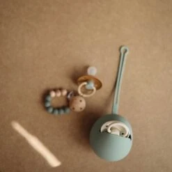 Mushie Silicone Pacifier Holder Case -Baby Product Specialty Store mushie silicone pacifier holder case cambridge bluemusspc2006 anbanb babyanb baby 513297