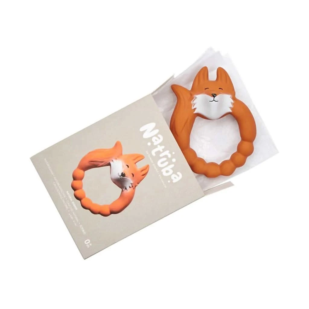 Natruba Fox Teether, Orange 5 Natruba Fox Teether, Orange - Image 3