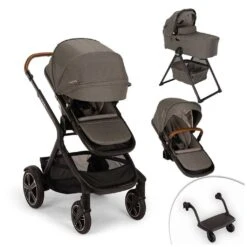 Nuna Demi Next Double Stroller + Rider Board + Bassinet 12 Nuna Demi Next Double Stroller + Rider Board + Bassinet -Baby Product Specialty Store nuna demi next double stroller rider board bassinetnunst17902grn kit4anb babyanb baby 490644