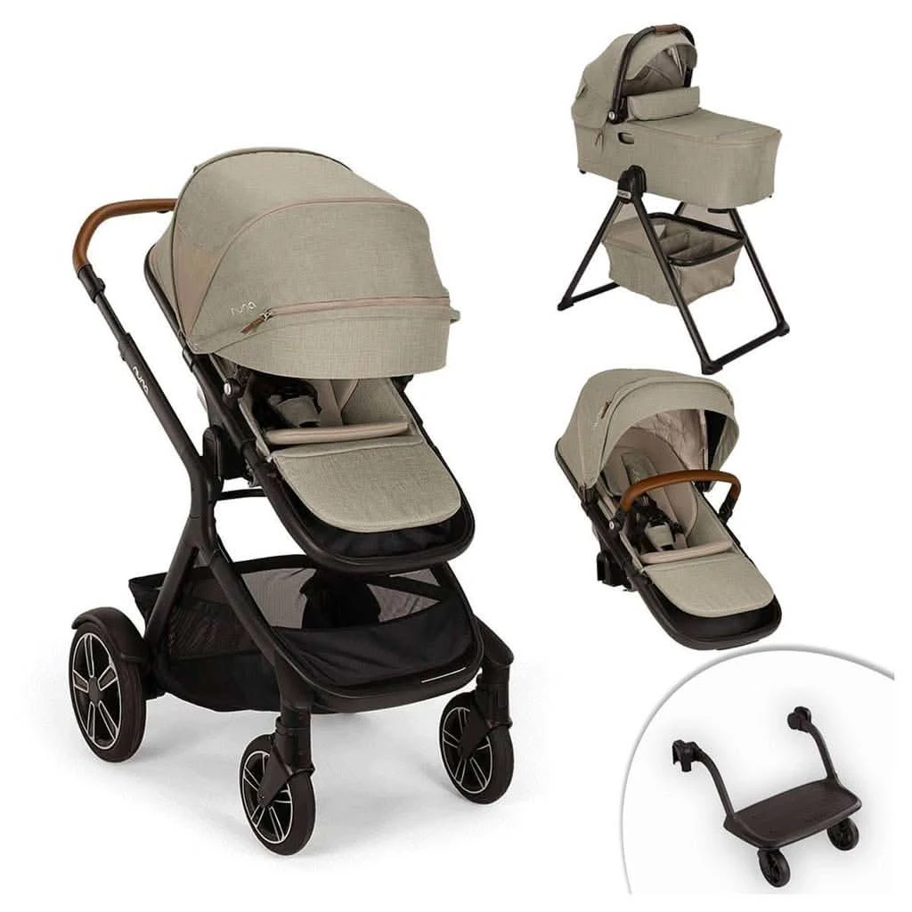 Nuna Demi Next Double Stroller + Rider Board + Bassinet 6 Nuna Demi Next Double Stroller + Rider Board + Bassinet - Image 4