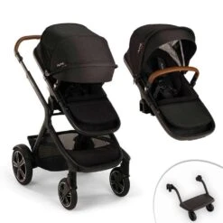 Nuna Demi Next Double Stroller + Rider Board