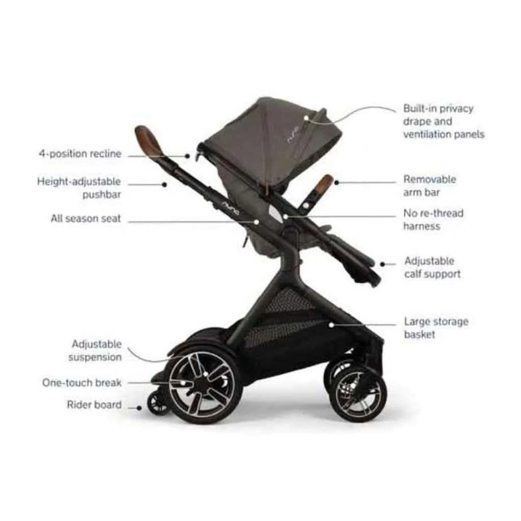 Nuna Demi Next Stroller + Rider Board + PIPA AIRE RX Travel System 5 Nuna Demi Next Stroller + Rider Board + PIPA AIRE RX Travel System - Image 3