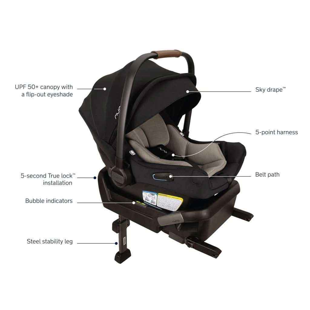 Nuna PIPA Aire Infant Car Seat With Base 5 Nuna PIPA Aire Infant Car Seat With Base - Image 3