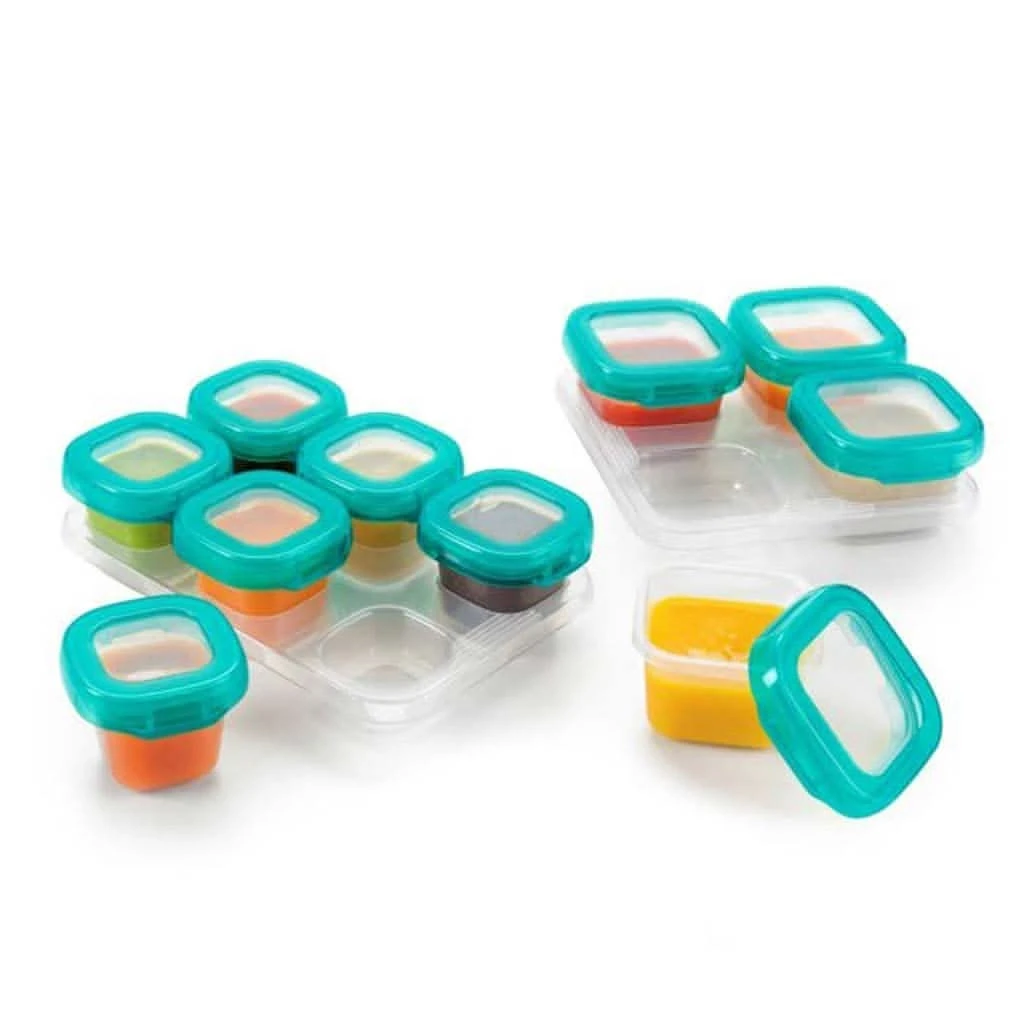 OXO Tot 12 Pc Baby Blocks Set, Teal 5 OXO Tot 12 Pc Baby Blocks Set, Teal - Image 3