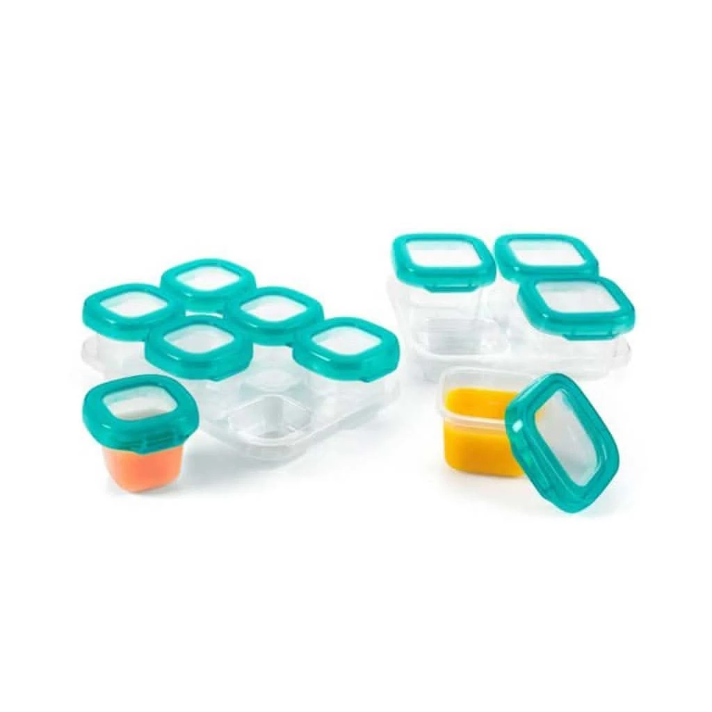 OXO Tot 12 Pc Baby Blocks Set, Teal 3 OXO Tot 12 Pc Baby Blocks Set, Teal