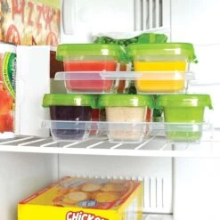 OXO Tot 12-Piece Baby Blocks Food Storage Container, Green -Baby Product Specialty Store oxo tot 12 piece baby blocks food storage container greenoxo6149200 anbanb babyanb baby 859045