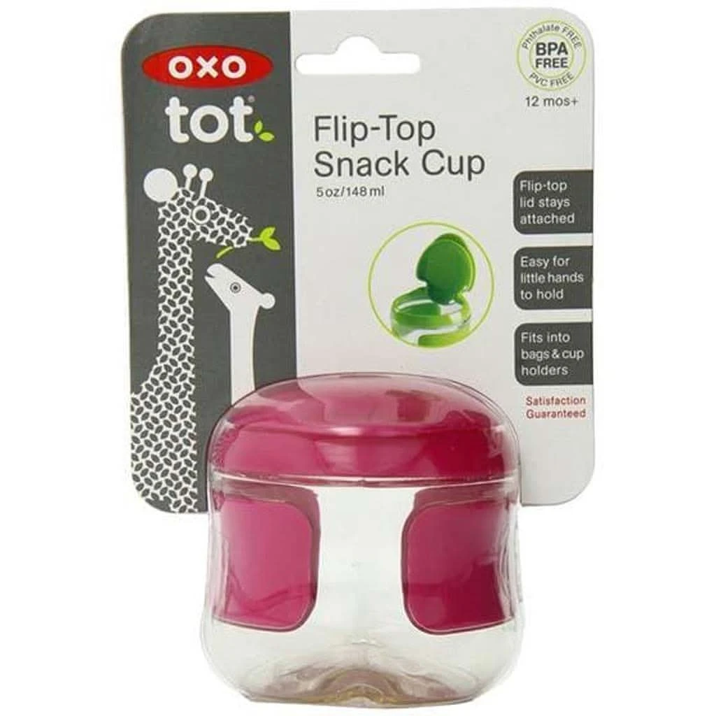 OXO Tot Flip-Top Snack Cup 4 OXO Tot Flip-Top Snack Cup - Image 2