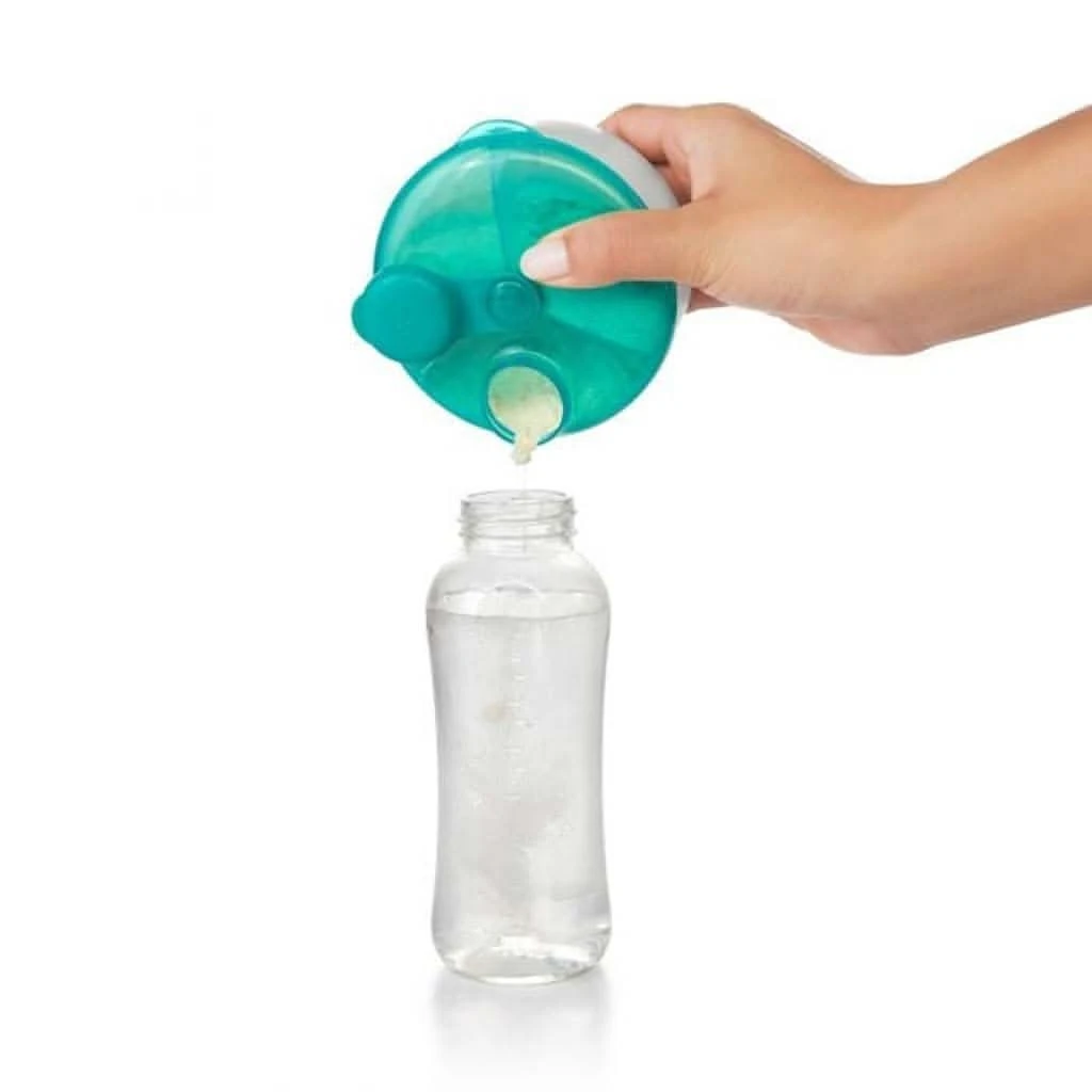OXO TOT No-Spill Formula Dispenser With Swivel Lid, Teal 4 OXO TOT No-Spill Formula Dispenser With Swivel Lid, Teal - Image 2