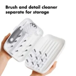 OXO TOT On-The-Go Drying Rack With Bottle Brush -Baby Product Specialty Store oxo tot on the go drying rack with bottle brushoxo62146300anb babyanb baby 513950