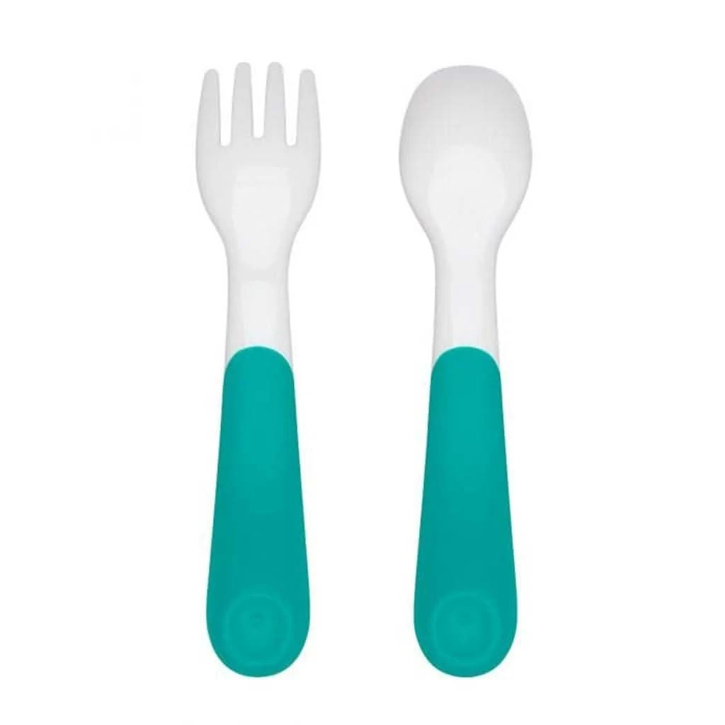 OXO TOT On-the-Go Plastic Fork And Spoon Set With Travel Case 7 OXO TOT On-the-Go Plastic Fork And Spoon Set With Travel Case - Image 5