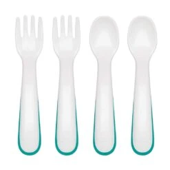 OXO TOT Plastic Fork And Spoon Training Set -Baby Product Specialty Store oxo tot plastic fork and spoon training setoxo61127900anb babyanb baby 827074