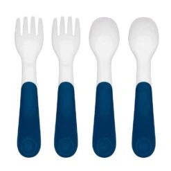 OXO TOT Plastic Fork And Spoon Training Set -Baby Product Specialty Store oxo tot plastic fork and spoon training setoxo61128000anb babyanb baby 408318