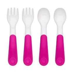 OXO TOT Plastic Fork And Spoon Training Set -Baby Product Specialty Store oxo tot plastic fork and spoon training setoxo61128100anb babyanb baby 262654