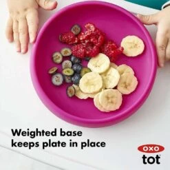 OXO TOT Silicone Plate -Baby Product Specialty Store oxo tot silicone plateoxo61149700anb babyanb baby 934554